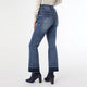 EverStretch Baby Bootcut Ankle with Contrast Bottom - Dark Denim