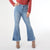 Bambu Soft Flare Ankle with Bottom Distressing - Medium Denim