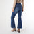Bambu Soft Flare Ankle with Bottom Embroidery - Dark Denim