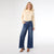 Bambu Soft Wide Leg with Fringe - Dark Denim