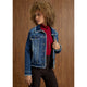 Bambu Soft Denim Jacket with Fringe - Dark Denim