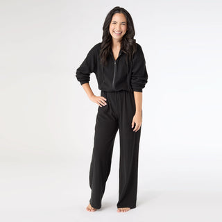 Snug Haven Jumpsuit - Black