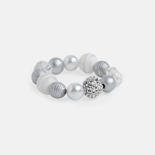 Holiday Glee Bracelet - White/Silver