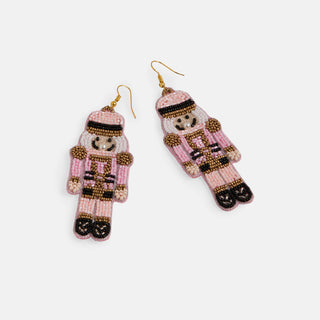 Nutcracker Beaded Earring - Blush
