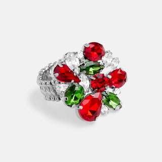 Christmas Tidings Ring - Silver