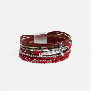 Season's Blessings Magnetic Bracelet - Red
