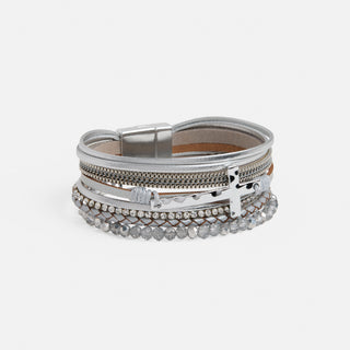 Season's Blessings Magnetic Bracelet - Silver