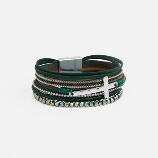 Season's Blessings Magnetic Bracelet - Green