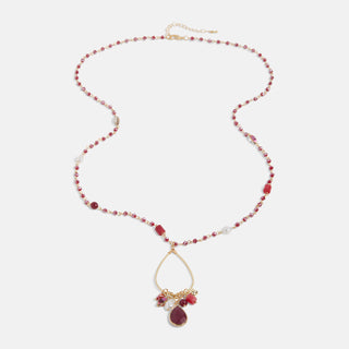 Nora Necklace - Cranberry