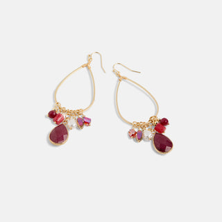 Nora Earrings - Cranberry