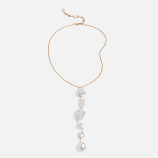 Shirley Pearl Long Necklace - Gold