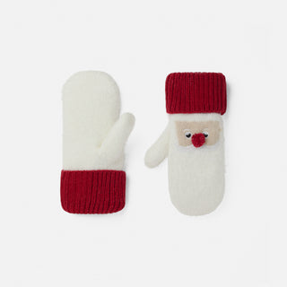 Kris Kringle Knit Mittens - Red
