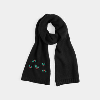 Holly-Day Knit Scarf - Black