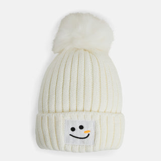 Snowman Patch Hat - White