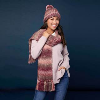 Sparkle Season Knit Scarf - Blue Multi