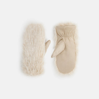 Sparkle Mitten - Tan