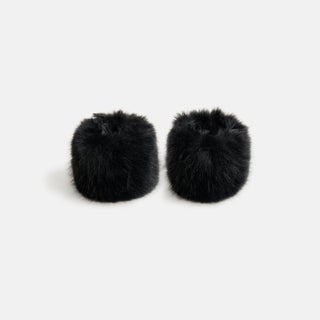 Faux Fur Cuffs - Black