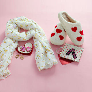 Bundle of Love Scarf + Bracelet Set - White