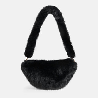 Arleigh Faux Fur Crossbody - Black