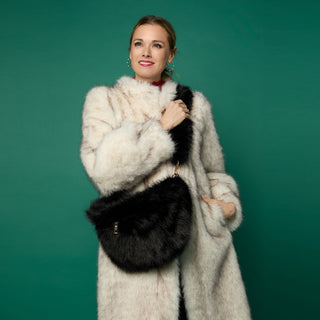 Arleigh Faux Fur Crossbody - Black