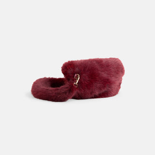 Arleigh Faux Fur Crossbody - Merlot