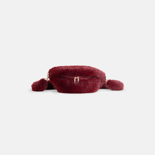 Arleigh Faux Fur Crossbody - Merlot