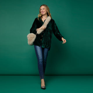 Arleigh Faux Fur Crossbody - Tan