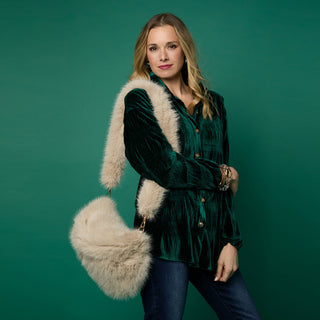 Arleigh Faux Fur Crossbody - Tan