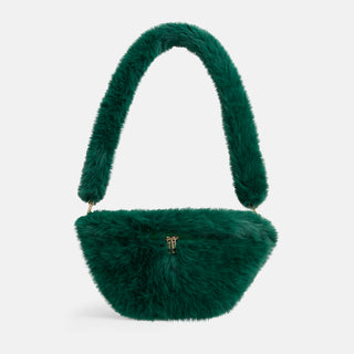 Arleigh Faux Fur Crossbody - Emerald Green
