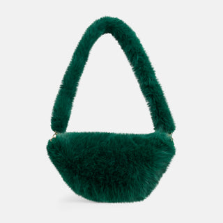Arleigh Faux Fur Crossbody - Emerald Green