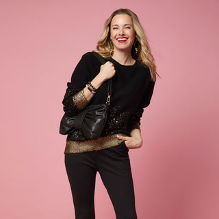 Clarissa Bow Crossbody - Black