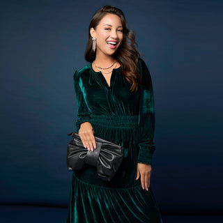 Clarissa Bow Crossbody - Black