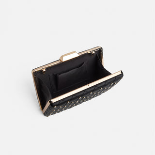 Diana Pearl Clutch - Black