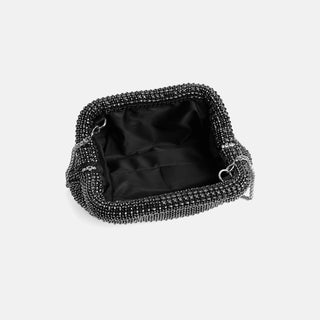 Elizabeth Sequin Clutch - Black