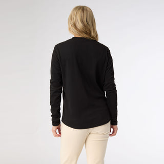 Alexis Super Soft Keyhole Neck Top - Black
