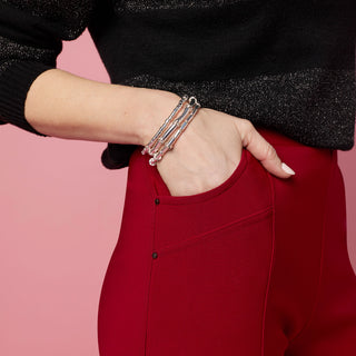 Georgie Front Seam Bottom with Rivet Detail - Black