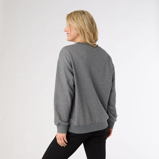 Noble Sweatshirt with Sequin Tree - Heather Grey