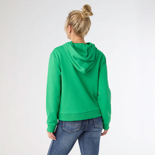 Merry & Bright Hooded Sweatshirt - Bright Green