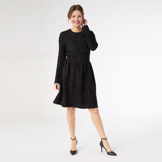 Merri Sparkle Cocktail Dress - Black Sparkle