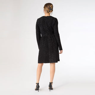 Merri Sparkle Cocktail Dress - Black Sparkle