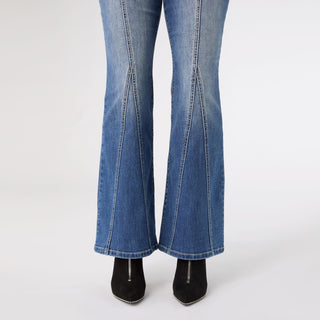 Bambu Soft Flare with Front Seam - Medium Denim