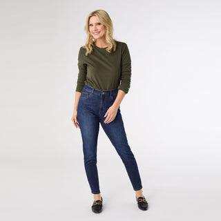 Bambu Soft Skinny Ankle - Indigo Dark Denim