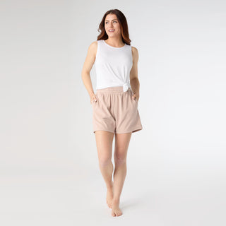 Weekend Brushed Pocket Shorts - Tan