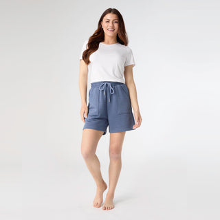 Cozymaxx Quilt Shorts - Dark Blue