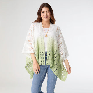 Margot Knit Wrap - Mint Green