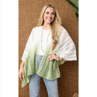 Margot Knit Wrap - Mint Green