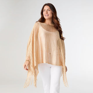 Charlotte Wrap with Lurex - Gold
