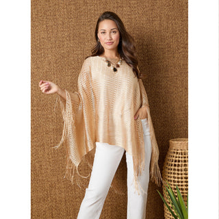 Charlotte Wrap with Lurex - Gold