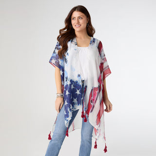 Americana Wrap - Red/White/Blue