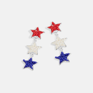 Star Earring - Red/White/Blue